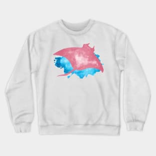 Pink Manta Ray Crewneck Sweatshirt